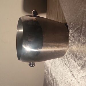 Towle Retro Stainless Steel Ice Bucket Silver Barware Wedding Gift